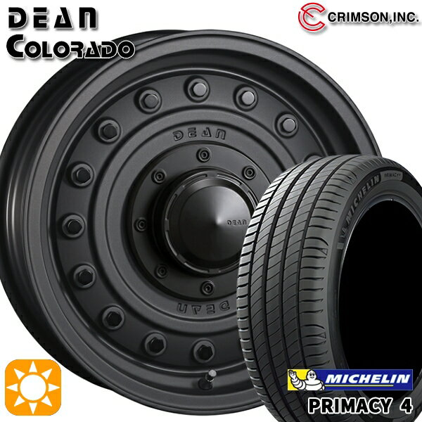 【取付対象】205/60R16 96W XL ミシュラン プライマシー4 クリムソン ディーン コロラド マットチャコールブラック 16インチ 7.0J 5H114.3 サマータイヤホイールセット