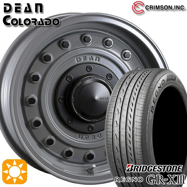 【取付対象】エスティマ ヤリスクロス 215/60R16 95V ブリヂストン レグノ GR-X3 クリムソン ディーン コロラド スティールグレー 16インチ 7.0J 5H114.3 サマータイヤホイールセット