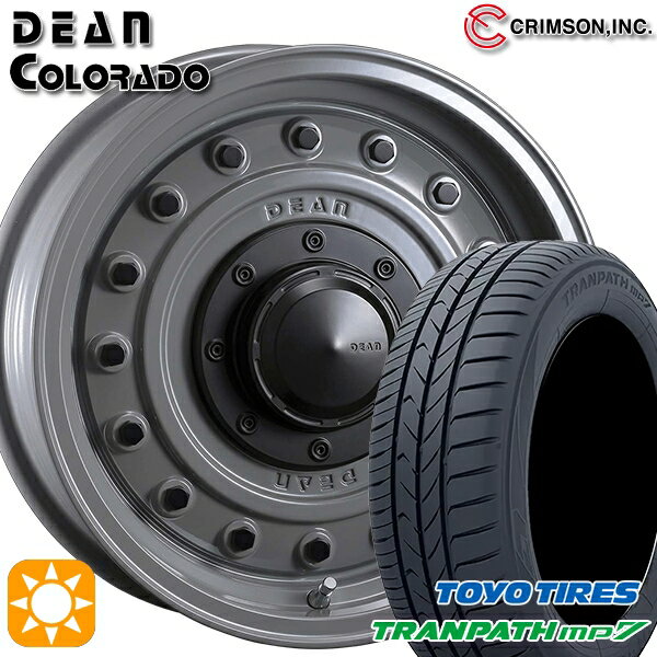 【取付対象】215/60R16 95H トーヨー トランパス mp7 クリムソン ディーン コロラド スティールグレー 16インチ 7.0J 5H114.3 サマータイヤホイールセット