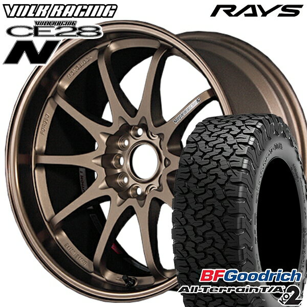 【取付対象】LT215/65R16 103/100S RBL BFグッドリッチ オールテレーン T/A KO2 RAYS ボルクレーシング CE28N 10スポーク BR 16インチ 7.0J 5H114.3 サマータイヤホイールセット