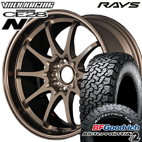 【取付対象】LT215/70R16 100/97R RWL BFグッドリッチ オールテレーン T/A KO2 RAYS ボルクレーシング CE28N 10スポーク BR 16インチ 7.0J 5H114.3 サマータイヤホイールセット