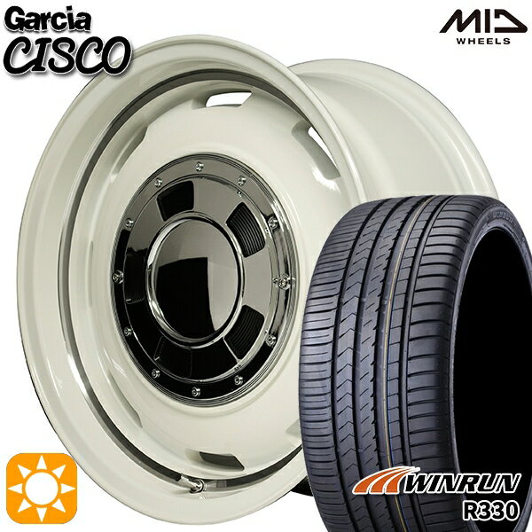 【取付対象】165/50R15 76V XL ウィンラン R330 MID ガルシアシスコ ホワイト 15インチ 4.5J 4H100 サマータイヤホイールセット