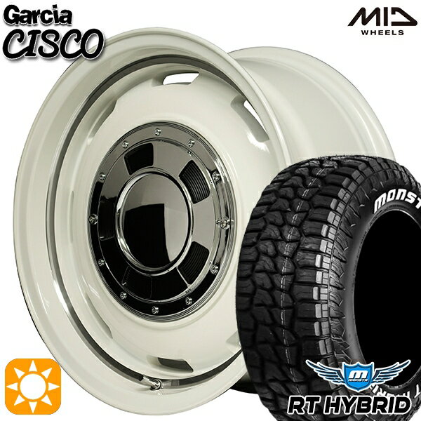 【取付対象】155/65R14 81S XL RWL モンスタ RTハイブリッド MID ガルシアシスコ ホワイト 14インチ 4.5J 4H100 サマータイヤホイールセット