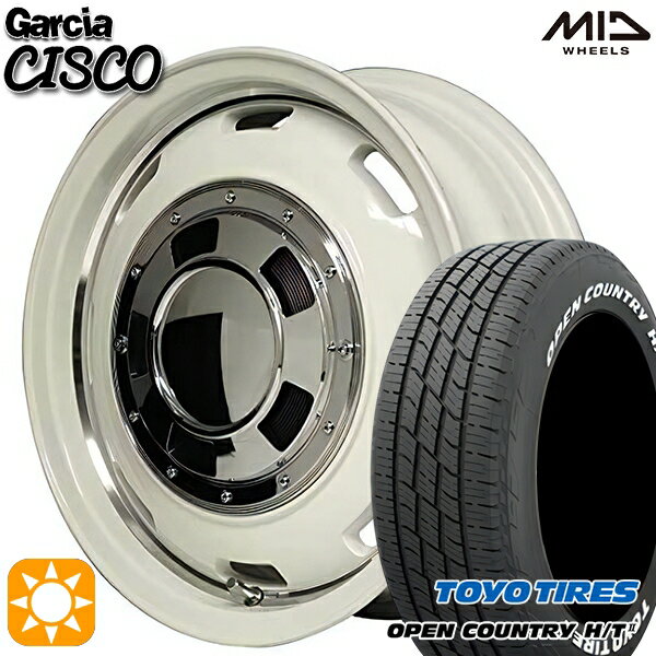 【取付対象】215/70R16 100H トーヨー オープンカントリー H/T2 WL MID ガルシアシスコ ホワイト 16インチ 5.5J 5H139.7 サマータイヤホイールセット