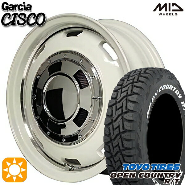 【取付対象】225/70R16 102/99Q トーヨー オープンカントリー R/T ホワイトレター MID ガルシアシスコ ホワイト 16インチ 6.0J 5H139.7 サマータイヤホイールセット