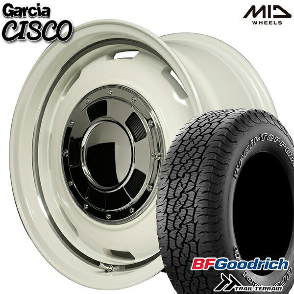 【取付対象】265/65R17 112T ORWL BFグッドリッチ トレールテレーン MID ガルシアシスコ ホワイト 17インチ 8.0J 6H139.7 サマータイヤホイールセット