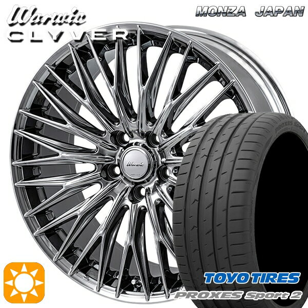 【取付対象】225/35R19 88Y XL トーヨー プロクセススポーツ2 MONZA ワーウィック クライヴァー SPT 19インチ 8.0J 5H114.3 サマータイヤホイールセット