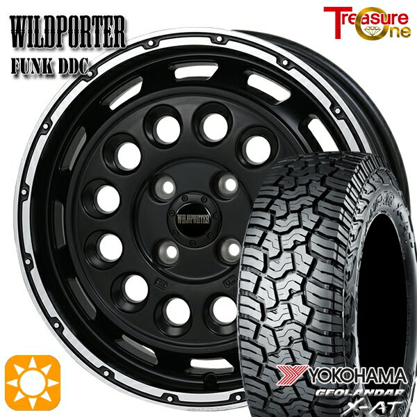 【取付対象】165/65R14 ヨコハマ ジオランダーX-AT G016 トレジャーワン ワイルドポーターファンク DDC MB/RP 14インチ 4.5J 4H100 サマータイヤホイールセット