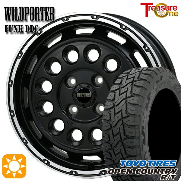 【取付対象】155/65R14 75Q トーヨー オープンカントリー R/T トレジャーワン ワイルドポーターファンク DDC MB/RP 14インチ 4.5J 4H100 サマータイヤホイールセット
