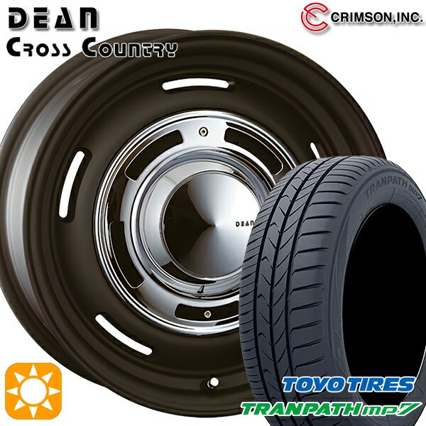 【取付対象】205/50R17 93V トーヨー トランパス mp7 クリムソン ディーン クロスカントリー マットブラック 17インチ 7.0J 5H114.3 サマータイヤホイールセット