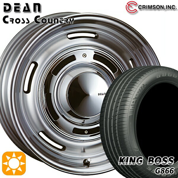 【取付対象】リーフ レヴォーグ 215/50R17 95W XL キングボス G866 クリムソン ディーン クロスカントリー バーニッシュグレー 17インチ 7.0J 5H114.3 サマータイヤホイールセット