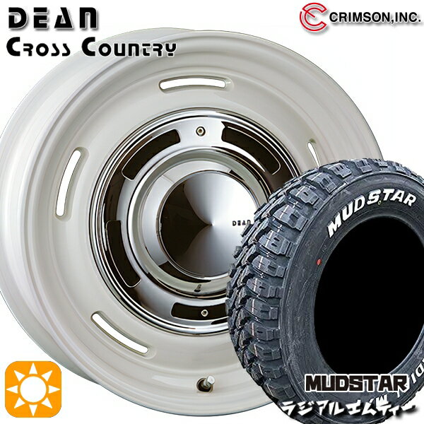 【取付対象】ヴェゼル オデッセイ 215/60R16 99T XL マッドスター ラジアル M/T ホワイトレター クリムソン ディーン クロスカントリー ホワイト 16インチ 6.5J 5H114.3 サマータイヤホイールセット