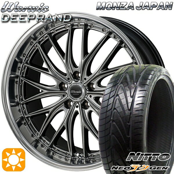 【取付対象】225/30R20 85W NITTO ニットー NEOテクGEN モンツァ ワーウィック ディープランド 20インチ 8.5J 5H114.3 サマータイヤホイールセット