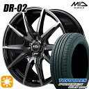 【取付対象】ヴェゼル レガシィ 225/60R18 100H トーヨー プロクセス CL1 SUV MID シュナイダー DR02 ブラックポリッシュ+ブラッククリア 18インチ 7.0J 5H114.3 サマータイヤホイールセット