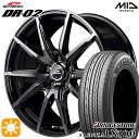 フラッシュクーポン対象★アウトランダー デリカD5 225/55R18 98V ブリヂストン アレンザ LX100 MID シュナイダー DR02 ブラックポリッシュ＋ブラッククリア 18インチ 7.0J 5H114.3 サマータイヤホイールセット