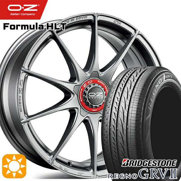 【取付対象】ベンツ Aクラス 205/55R17 91V ブリヂストン レグノ GRV2 OZ フォーミュラ HLT グリジオコルサ 17インチ 7.5J 5H112 サマータイヤホイールセット