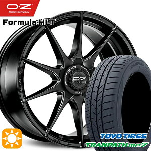 【取付対象】ベンツ Aクラス 205/55R17 95V トーヨー トランパス mp7 OZ フォーミュラ HLT マットブラック 17インチ 7.5J 5H112 サマータイヤホイールセット