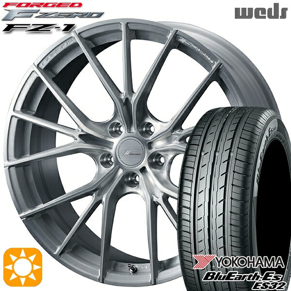 【取付対象】215/40R18 85W ヨコハマ ブルーアース ES32 Weds ウェッズ 鍛造 F ZERO FZ-1 ブラッシュド 18インチ 7.5J 5H100 サマータイヤホイールセット