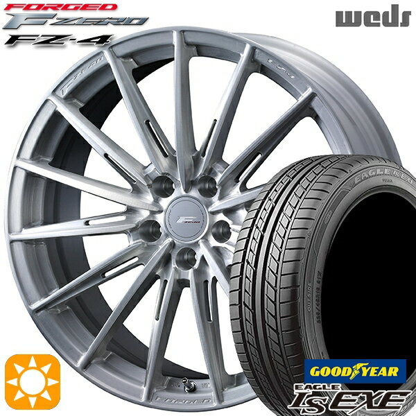 【取付対象】ノア ヴォクシー 215/35R19 85W XL グッドイヤー イーグル LSEXE Weds ウェッズ 鍛造 F ZERO FZ-4 19インチ 8.0J 5H114.3 ブラッシュド サマータイヤホイールセット