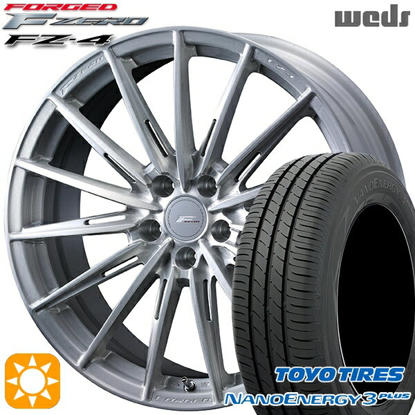 【取付対象】215/40R18 85W トーヨー ナノエナジー3プラス Weds ウェッズ 鍛造 F ZERO FZ-4 ブラッシュド 18インチ 7.5J 5H114.3 サマータイヤホイールセット