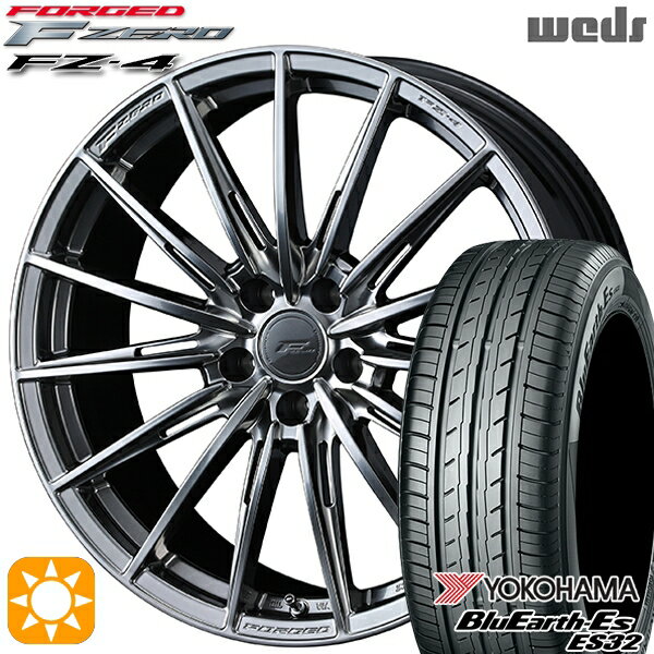 【取付対象】225/40R18 92W XL ヨコハマ ブルーアース ES32 Weds ウェッズ 鍛造 F ZERO FZ-4 ダイヤモンドブラック 18インチ 7.5J 5H114.3 サマータイヤホイールセット