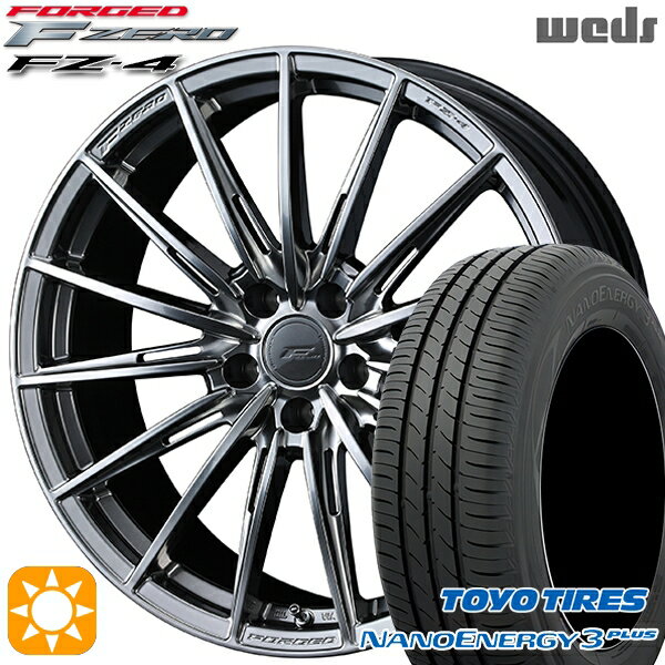 【取付対象】215/40R18 85W トーヨー ナノエナジー3プラス Weds ウェッズ 鍛造 F ZERO FZ-4 ダイヤモンドブラック 18インチ 7.5J 5H114.3 サマータイヤホイールセット