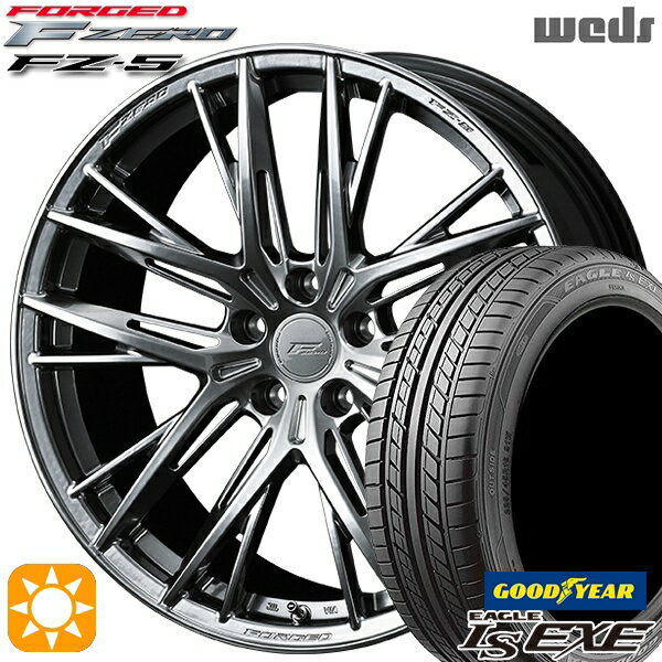 【取付対象】ノア ヴォクシー 215/35R19 85W XL グッドイヤー イーグル LSEXE Weds ウェッズ 鍛造 F ZERO FZ-5 19インチ 8.5J 5H114.3 ダイヤモンドブラック サマータイヤホイールセット