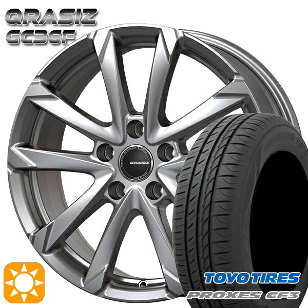 【取付対象】リーフ レヴォーグ 215/50R17 95V XL トーヨー プロクセス CF3 コーセイ クレイシズ GC36F ブライトシルバー 17インチ 7.0J 5H114.3 サマータイヤホイールセット