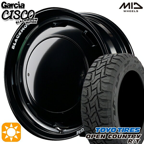 N-BOX 155/65R14 75Q トーヨー オープンカントリー R/T MID ガルシアシスコブラックムーン ブラック 14インチ 4.5J 4H100 サマータイヤホイールセット