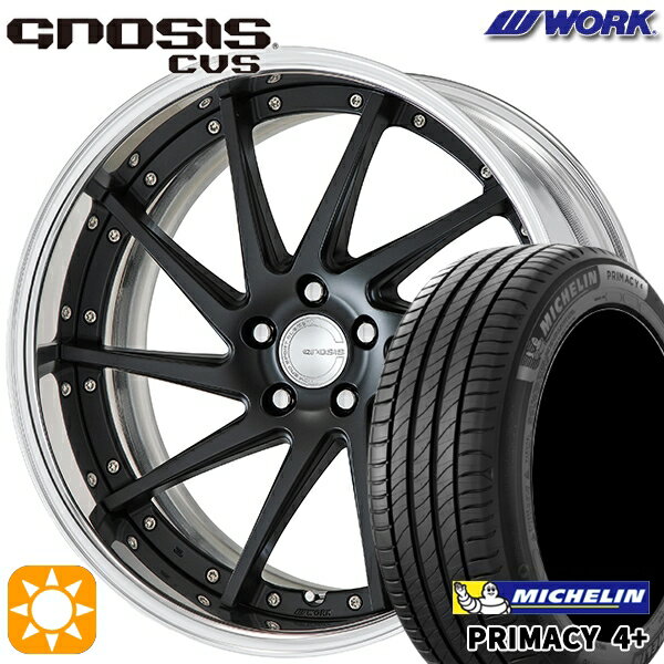 【取付対象】225/45R19 96W XL ミシュラン プライマシー4プラス WORK グノーシス CVS マットブラック 19インチ 8.0J 5H114.3 サマータイヤホイールセット