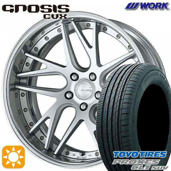 【取付対象】225/55R19 99V トーヨー プロクセス CL1 SUV WORK グノーシス CVX マットシルバー 19インチ 8.0J 5H114.3 サマータイヤホイールセット