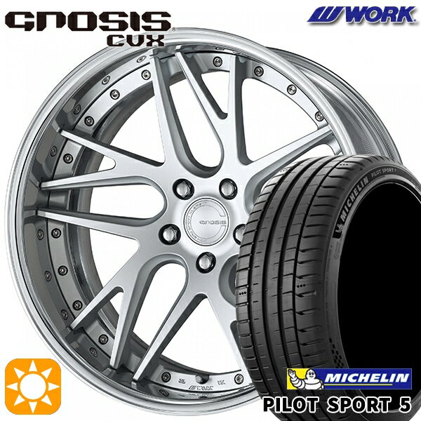 【取付対象】245/35R20 95Y XL ミシュラン パイロットスポーツ5 WORK グノーシス CVX マットシルバー 20インチ 8.0J 5H114.3 サマータイヤホイールセット