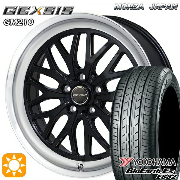 【取付対象】215/40R18 85W ヨコハマ ブルーアース ES32 MONZA ジェクシス GM210 DBR 18インチ 7.5J 5H114.3 サマータイヤホイールセット