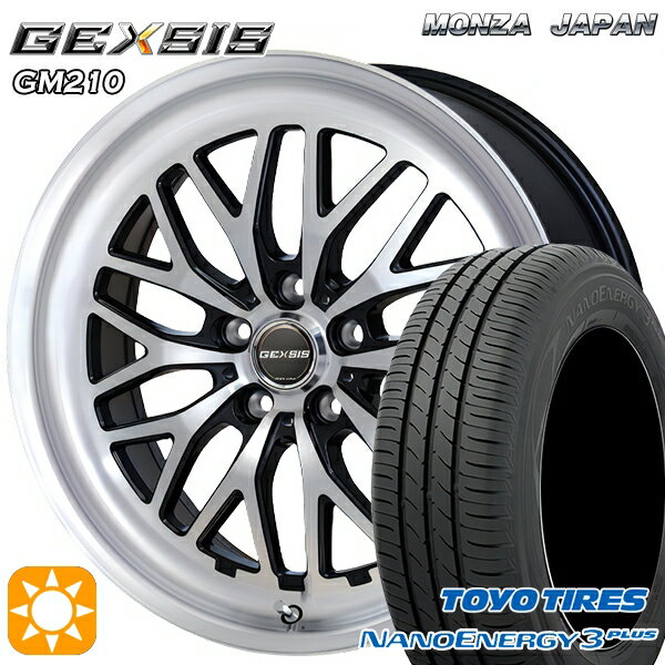 【取付対象】225/45R18 91W トーヨー ナノエナジー3プラス MONZA ジェクシス GM210 PBK 18インチ 7.5J 5H114.3 サマータイヤホイールセット
