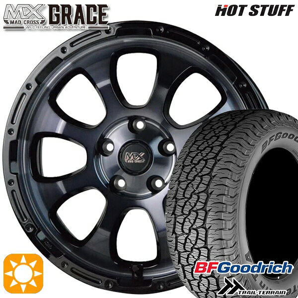 【取付対象】C-HR カローラクロス 215/60R17 96H RBL BFグッドリッチ トレールテレーン HotStuff マッドクロス グレイス BKC/BK 17インチ 7.0J 5H114.3 サマータイヤホイールセット