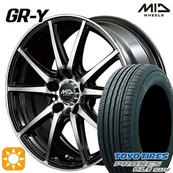 【取付対象】RAV4 エクストレイル 225/60R17 99H トーヨー プロクセス CL1 SUV MID ファイナルスピード GR-ガンマ BP 17インチ 7.0J 5H114.3 サマータイヤホイールセット