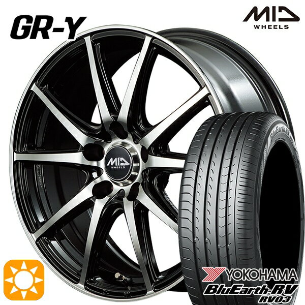 【取付対象】215/50R17 95V XL ヨコハマ ブルーアース RV03 MID ファイナルスピード GR-ガンマ BP 17インチ 7.0J 5H100 サマータイヤホイールセット