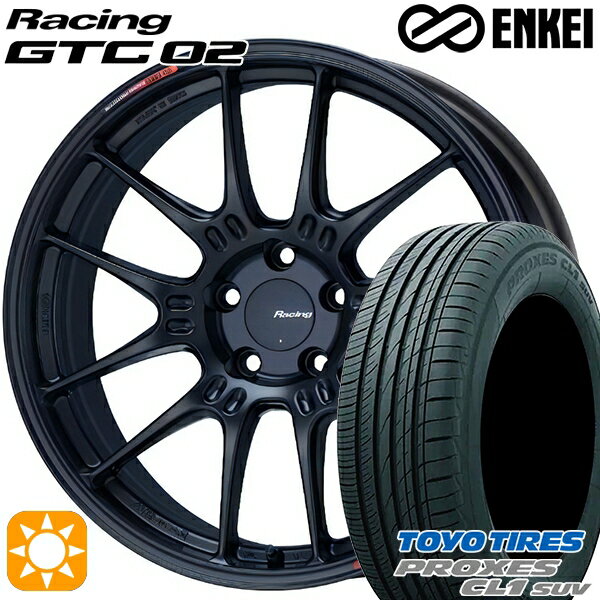 【取付対象】225/60R18 100H トーヨー プロクセス CL1 SUV ENKEI エンケイ レーシング GTC02 マットブラック 18インチ 7.5J 5H114.3 サマータイヤホイールセット