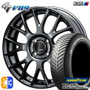 165/50R15 73H グッドイヤー ベクター フォーシーズンズ SSR GTV04 メタリックグレー 15インチ 5.0J 4H100 オールシーズンタイヤホイールセット