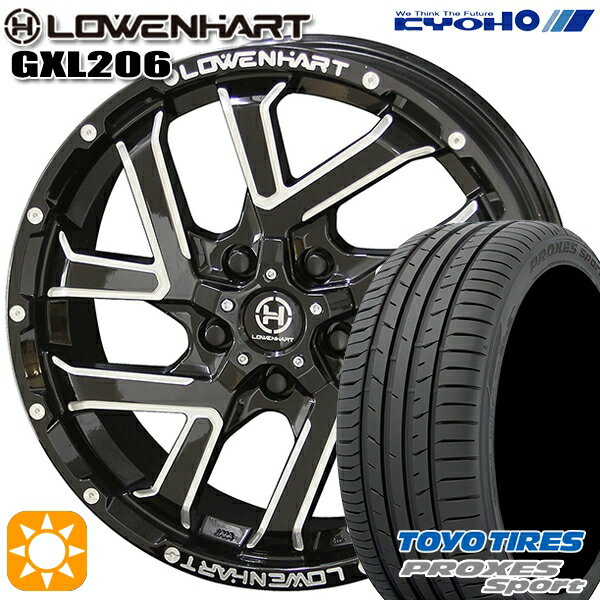 【取付対象】フォレスターSK9/SKE エクストレイル 225/55R17 101Y トーヨー プロクセススポーツ KYOHO レーベンハート GXL206 17インチ 7.0J 5H114.3 サマータイヤホイールセット