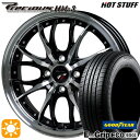 【取付対象】N-BOX 165/50R16 75V グッドイヤー エフィシェントグリップ EG02 HOT STUFF プレシャス HM-3 BK/P 16インチ 5.0J 4H100 +45 サマータイヤホイールセット