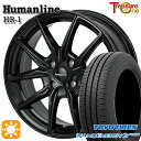 【取付対象】アクア ヤリス 195/50R16 84V トーヨー ナノエナジー3プラス トレジャーワン ヒューマンライン HR1 ブラック 16インチ 6.0J 4H100 サマータイヤホイールセット