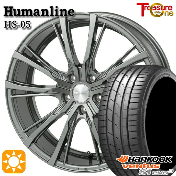 【取付対象】ノア ヴォクシー 215/35R19 85Y XL ハンコック veNtus S1 evo3 K127 トレジャーワン ヒューマンライン HS05 19インチ 7.5J 5H114.3 サマータイヤホイールセット