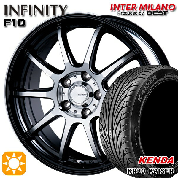 【取付対象】アイシス ノア 215/45R17 91H ケンダ (KENDA) カイザー KR20 インターミラノ インフィニティ F10 BK/DP 17インチ 7.0J 5H114.3 サマータイヤホイールセット