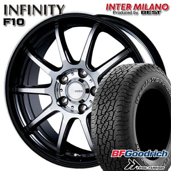 【取付対象】235/60R18 107H XL RBL BFグッドリッチ トレールテレーン インターミラノ インフィニティ F10 BK/DP 18インチ 8.0J 5H114.3 サマータイヤホイールセット