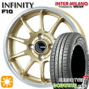 【取付対象】フィット アクア 185/60R15 84H クムホ エコウィング ES31 インターミラノ インフィニティ F10 GL/RP 15インチ 5.5J 4H100 サマータイヤホイールセット