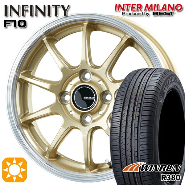 【取付対象】195/65R15 91V ウィンラン R380 インターミラノ インフィニティ F10 GL/RP 15インチ 5.5J 4H100 サマータイヤホイールセット