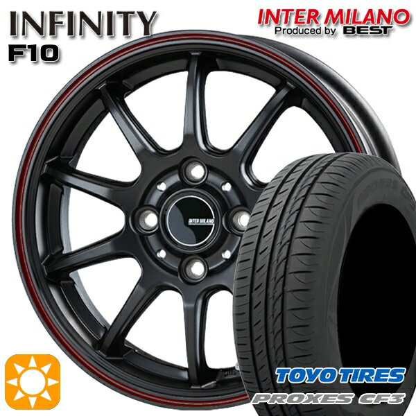 【取付対象】195/65R15 91H トーヨー プロクセス CF3 インターミラノ インフィニティ F10 MBK/FR 15インチ 5.5J 4H100 サマータイヤホイールセット