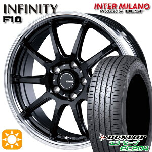 【取付対象】215/55R17 98W XL ダンロップ エナセーブ EC204 インターミラノ インフィニティ F10 BK/RP 17インチ 7.0J 5H114.3 サマータイヤホイールセット