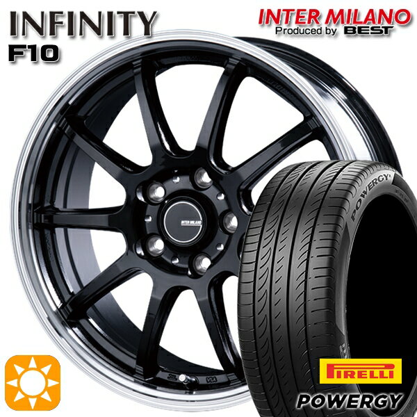 【取付対象】フォレスター 215/60R17 96V ピレリ パワジー インターミラノ インフィニティ F10 BK/RP 17インチ 7.0J 5H100 サマータイヤホイールセット